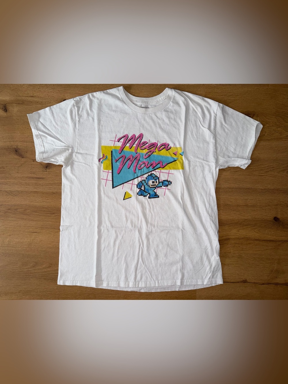 Brisco Mega Man Graphic Tee - White 80’s inspired
